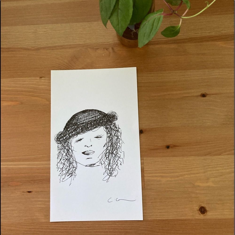 New Original Signed Artwork Ink on Paper